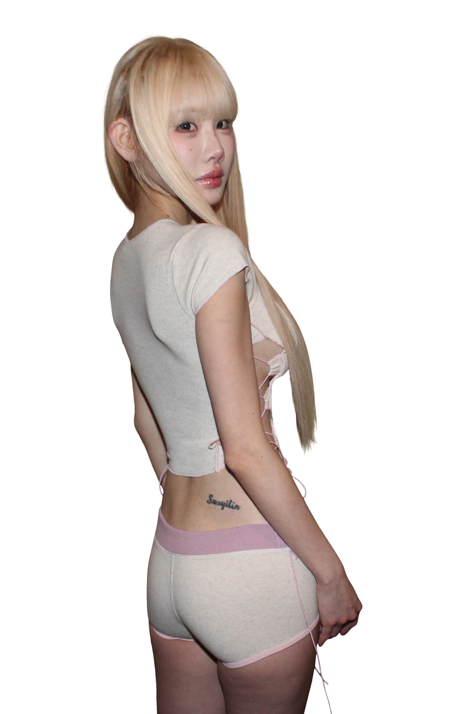 Pony Girl Lace Up ₊ ໒꒱ ‧₊. ૮ . . ྀིა⁩ Top