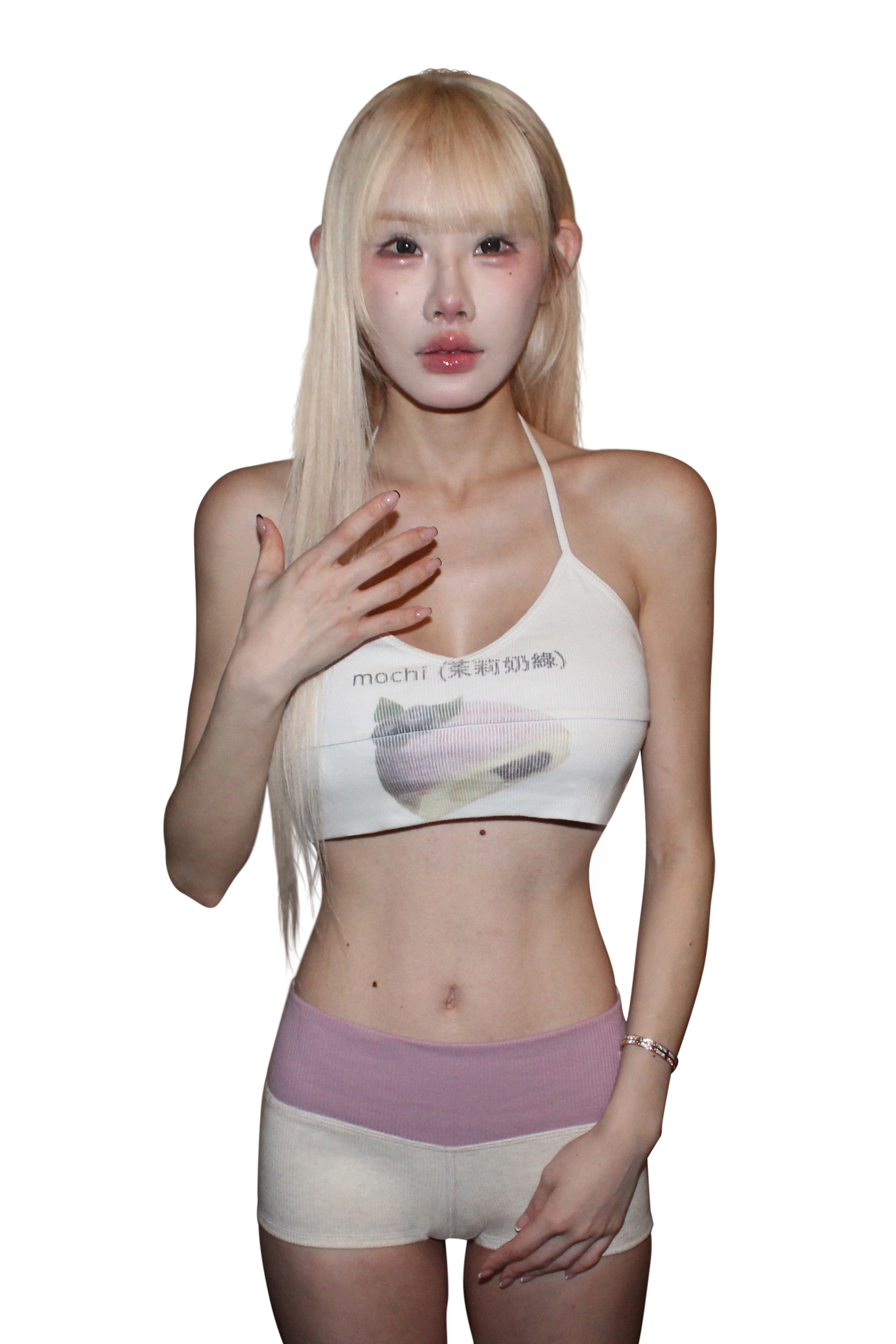 mochi (紫色奶茶) bralette .