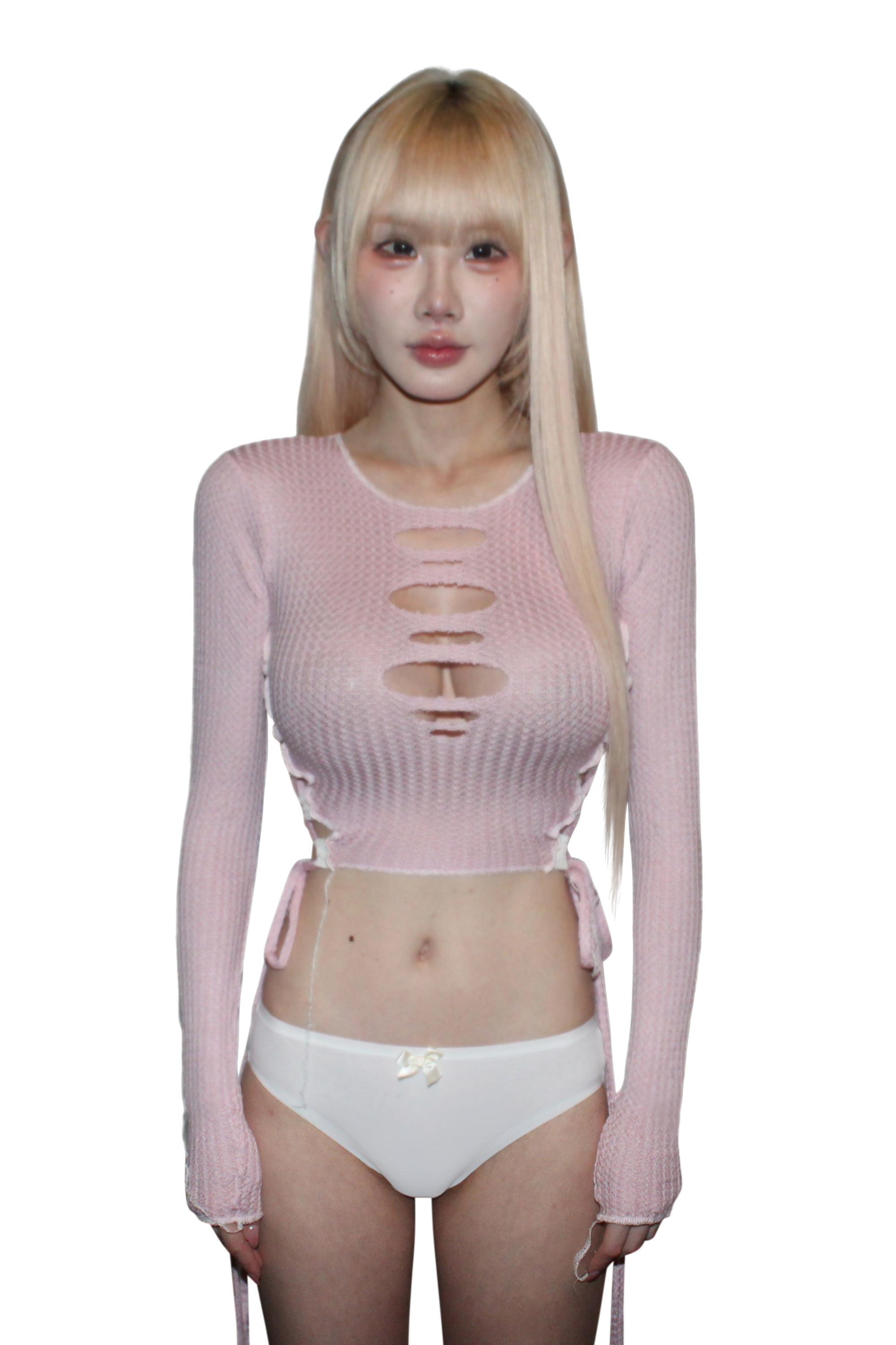 . ݁₊ ⊹  sherbet, plain milk sweater