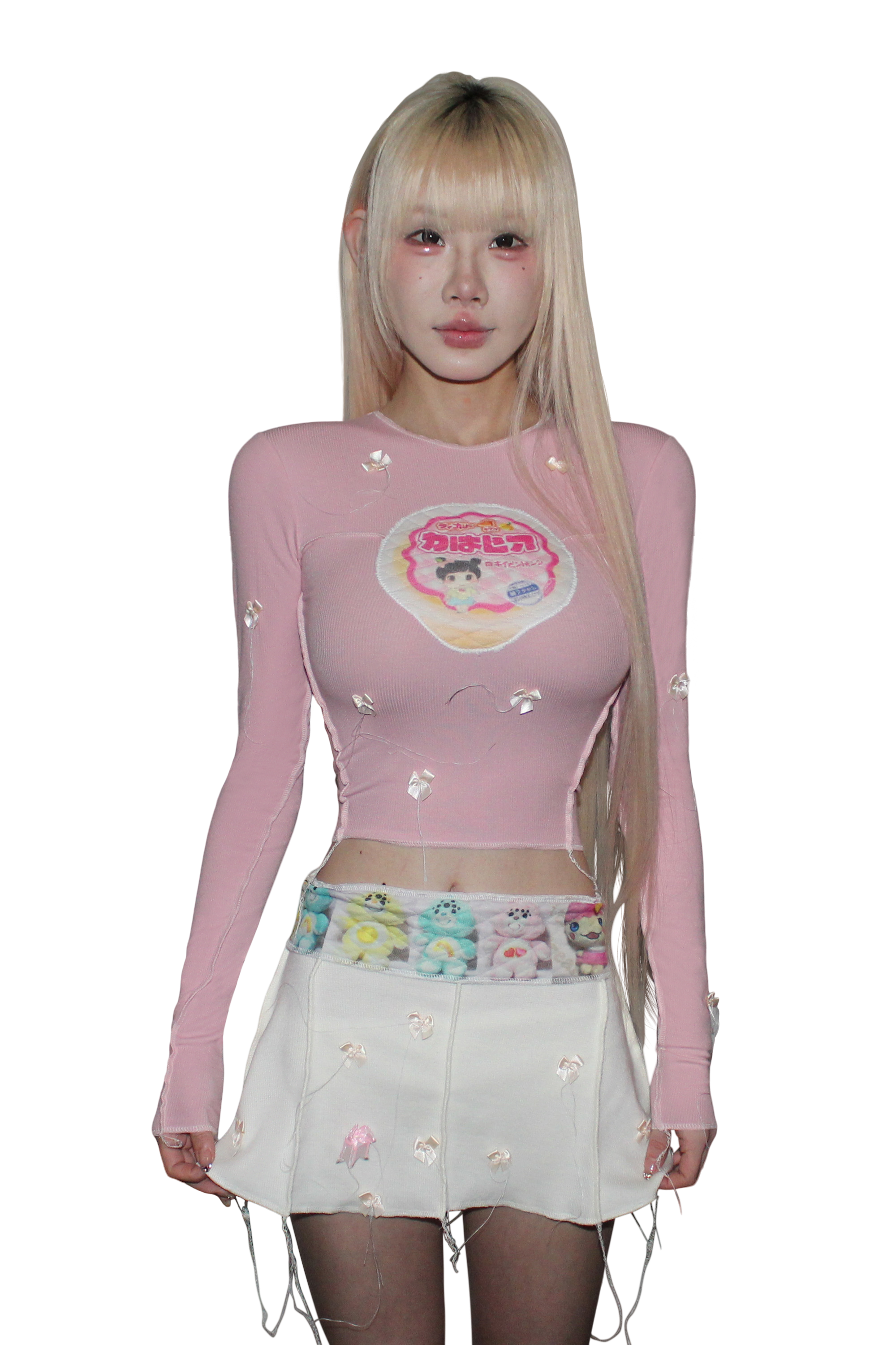 Pink Salmon Jelly Cup Top ᧔ෆ᧓