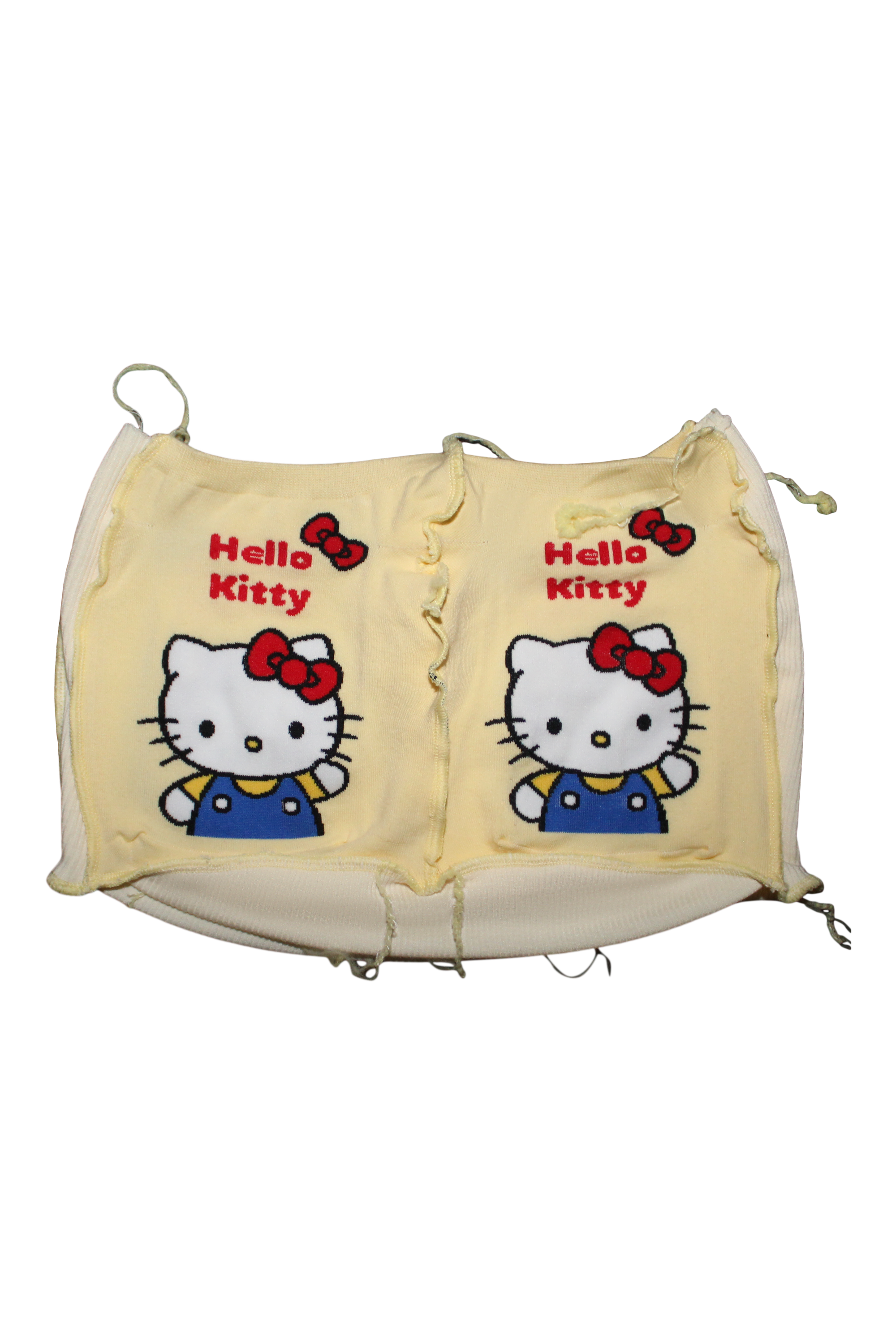 Yellow Butter Cream Mini Skirt ᧔•᧓