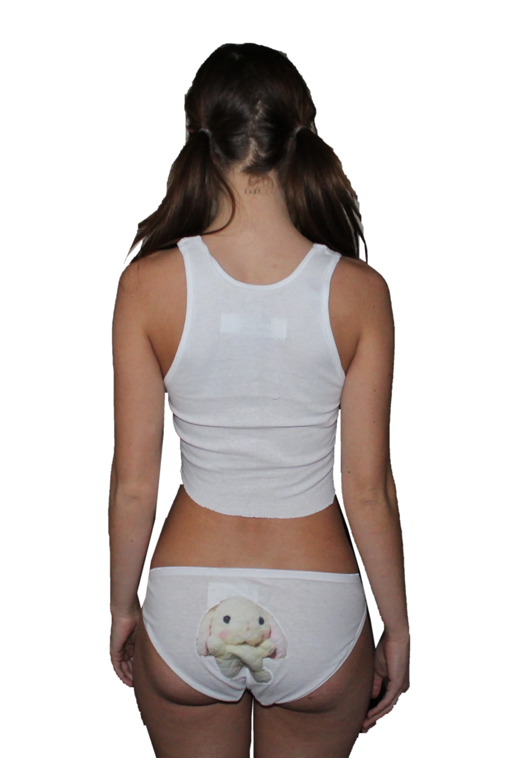 sticky rice . white tank .