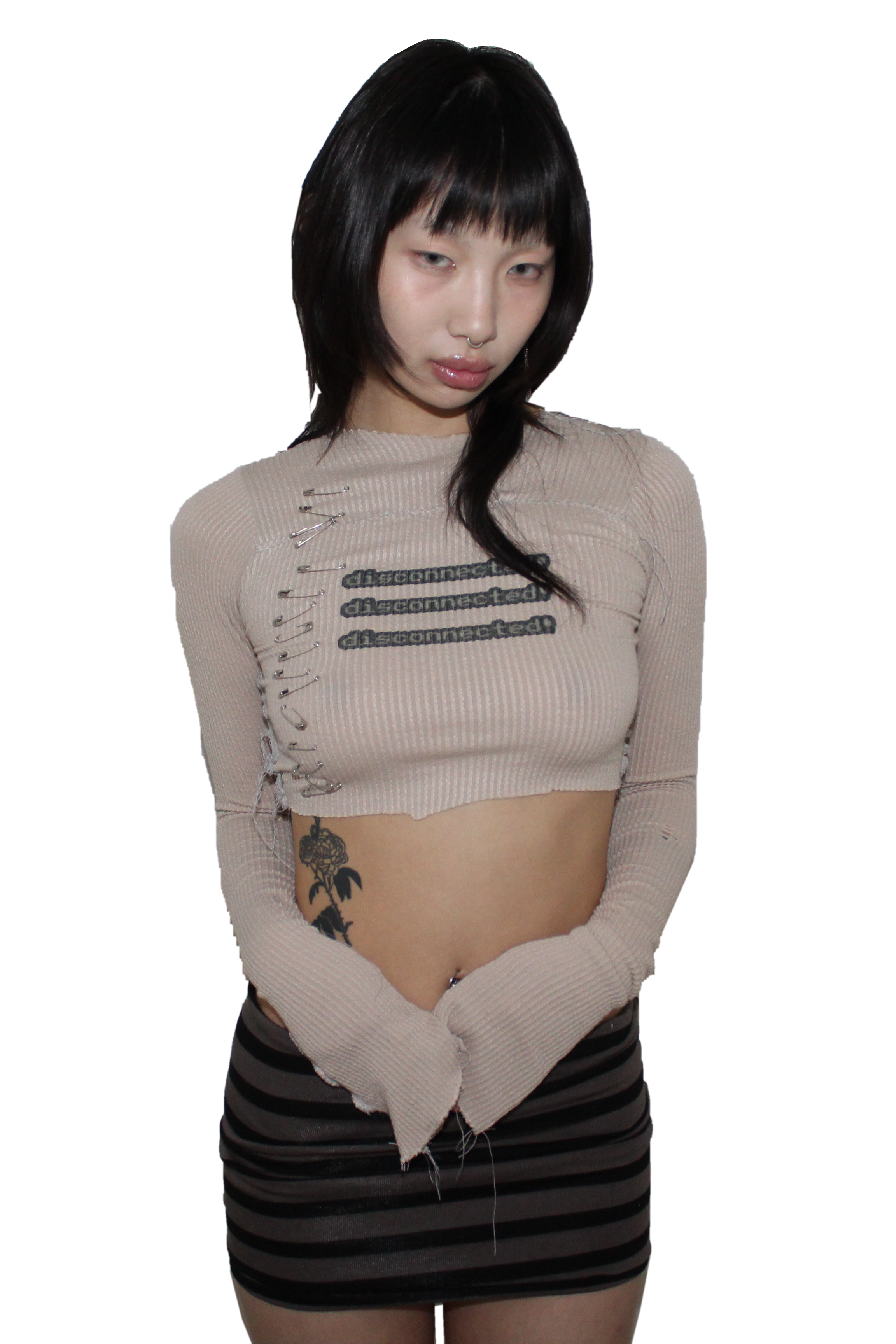 .,¸,•✮ striped . [[ Mini skirt  xx ]]