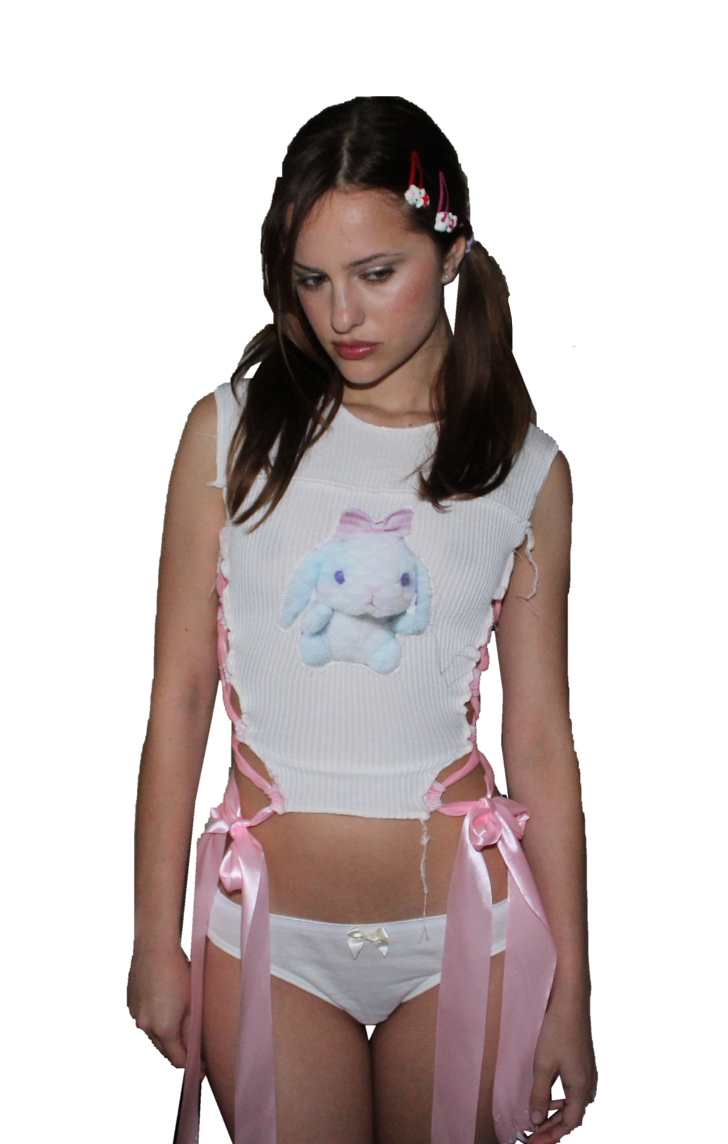 little blue rice top --୨୧--