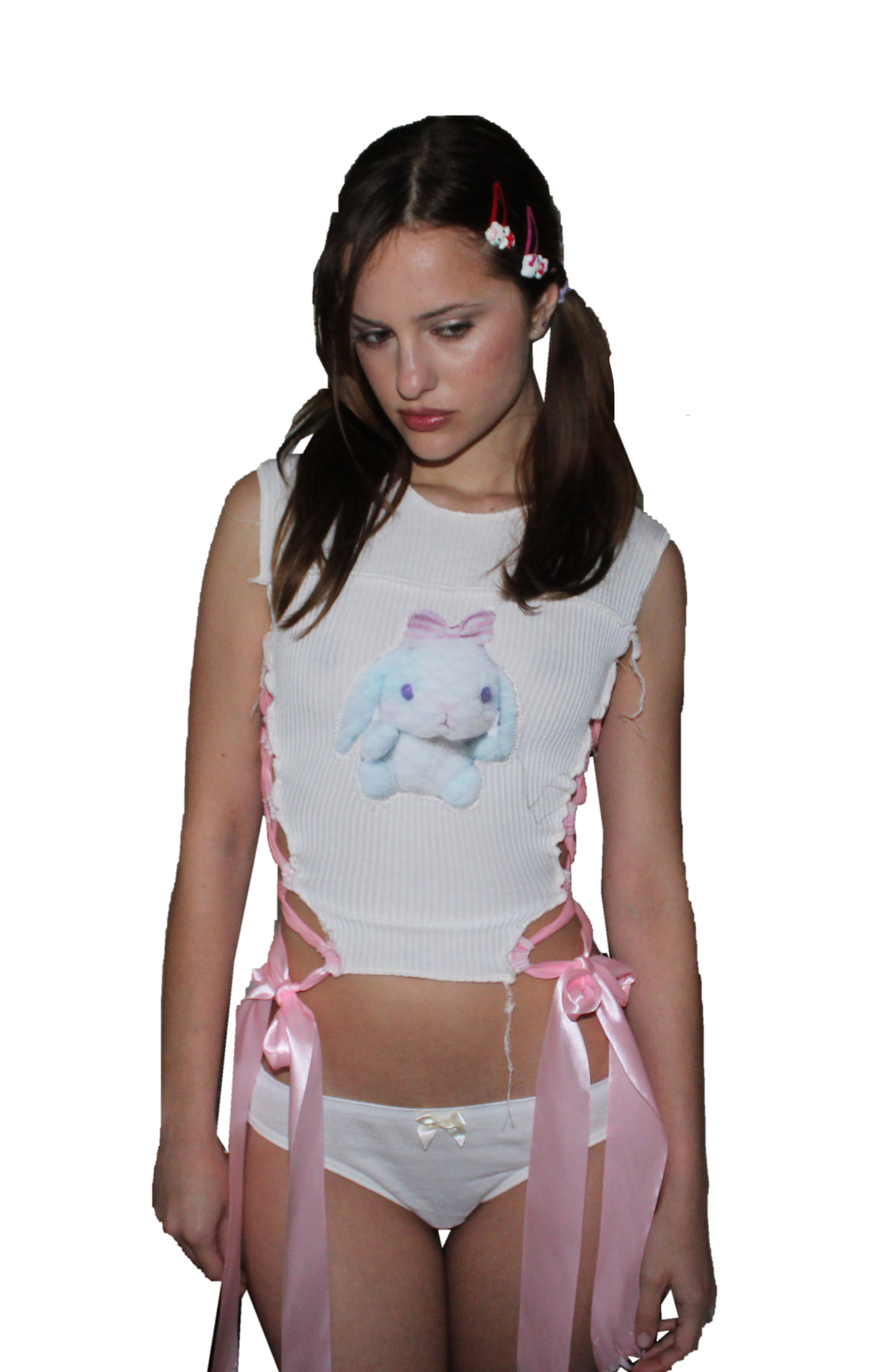 little blue rice top --୨୧--