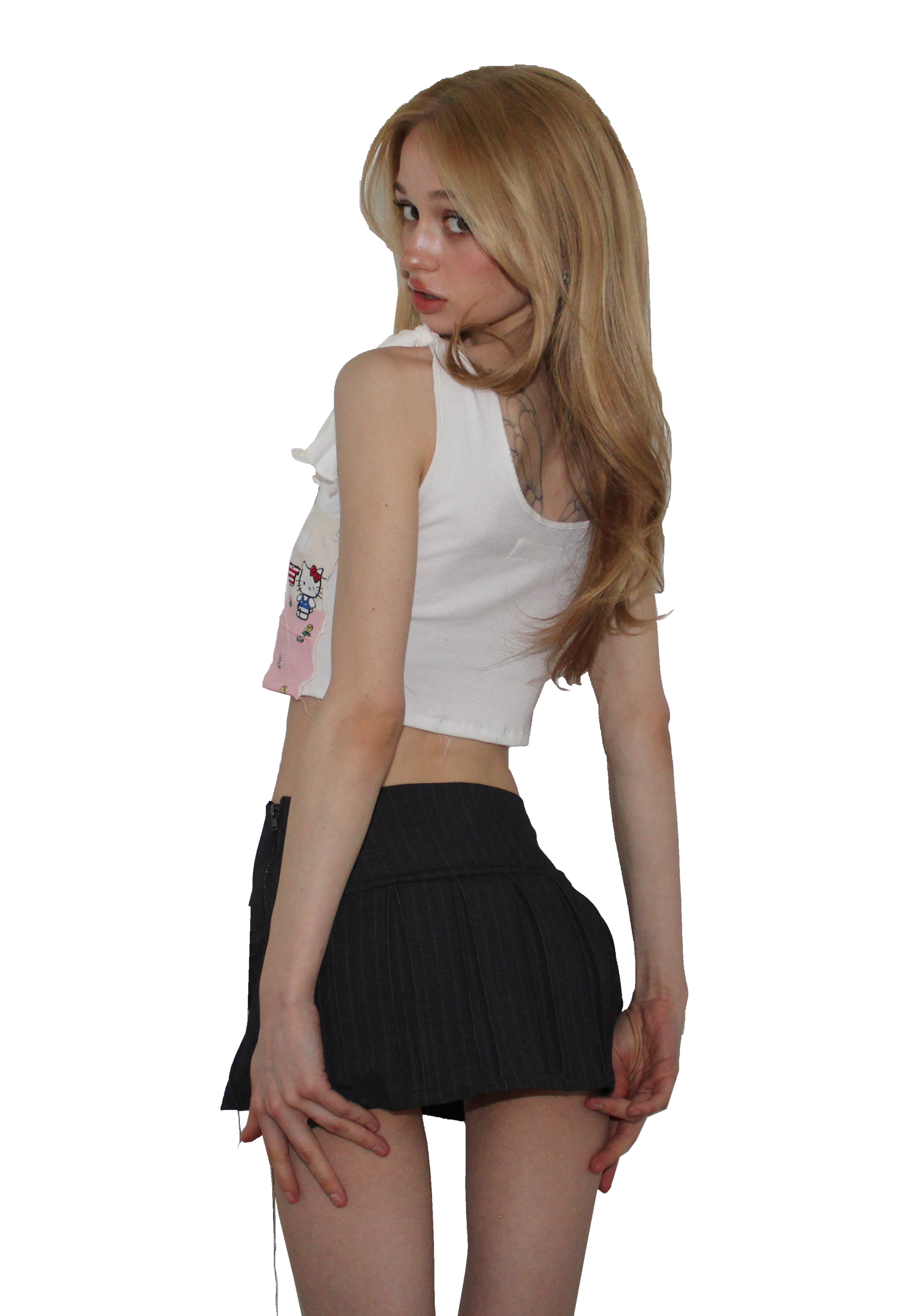 ♡  𝓬𝓱𝓾𝓵𝓲𝓹 ♡  skirt in charcoal,