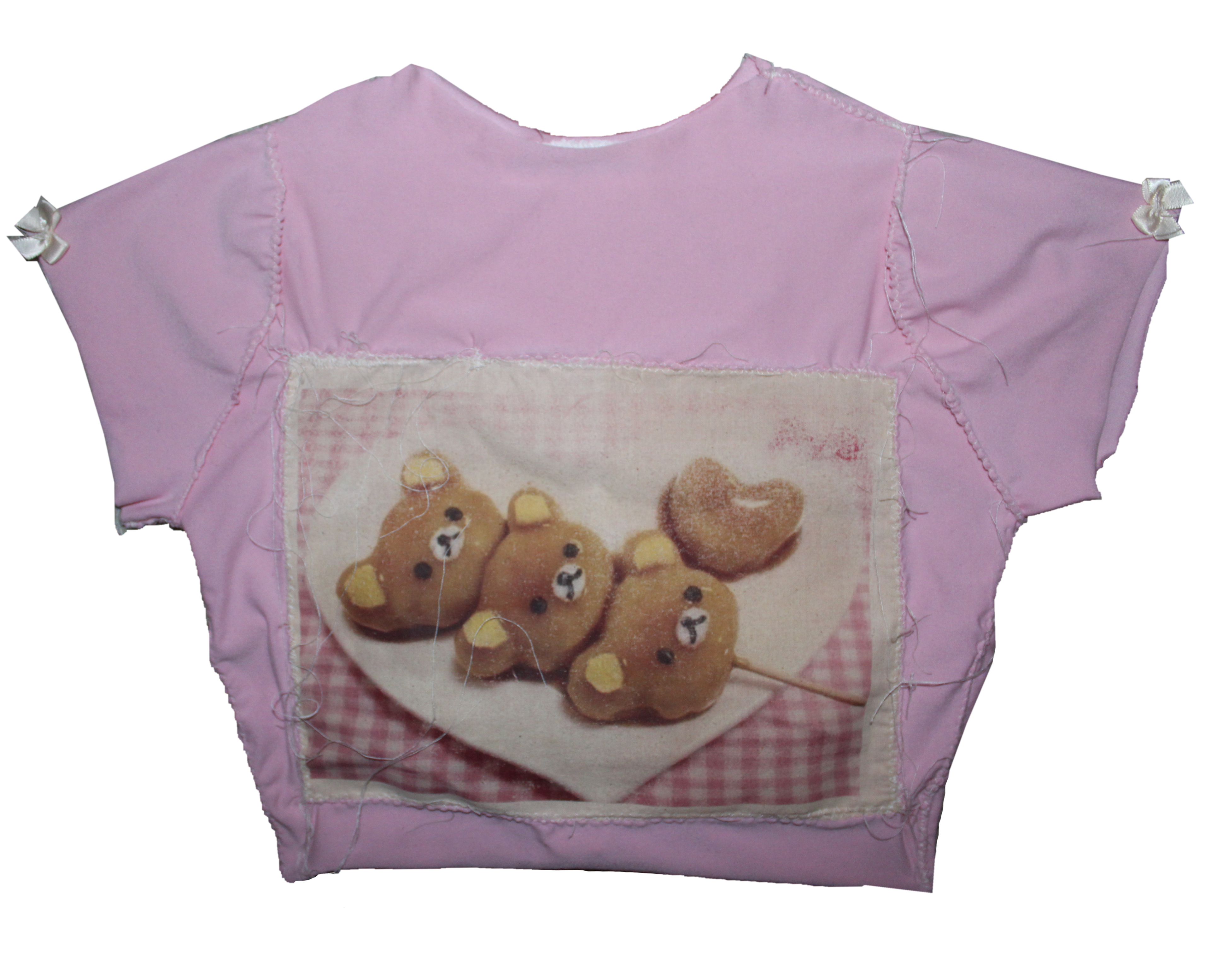 ₊˚⊹♡ custard ♡_⊹˚₊ pastries top . ♡⊹˚₊ pink.