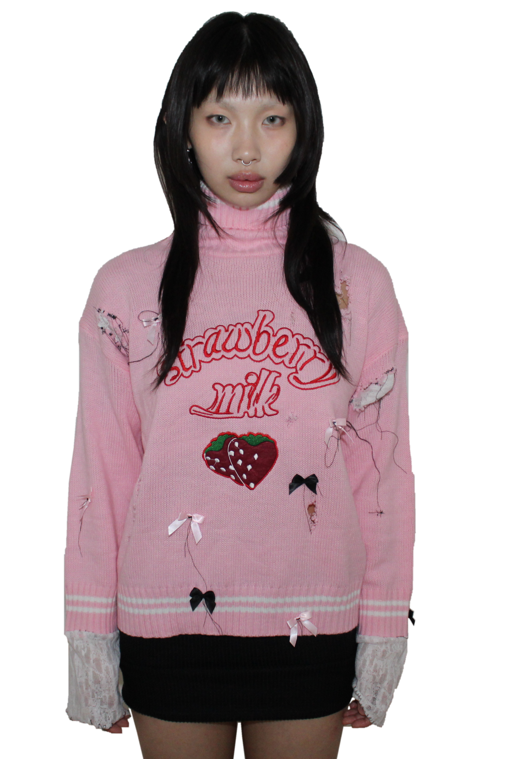 ,,✩,strawe,,berry mίlk sweater,✩,,
