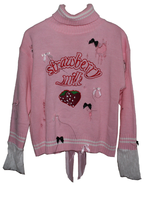 ,,✩,strawe,,berry mίlk sweater,✩,,