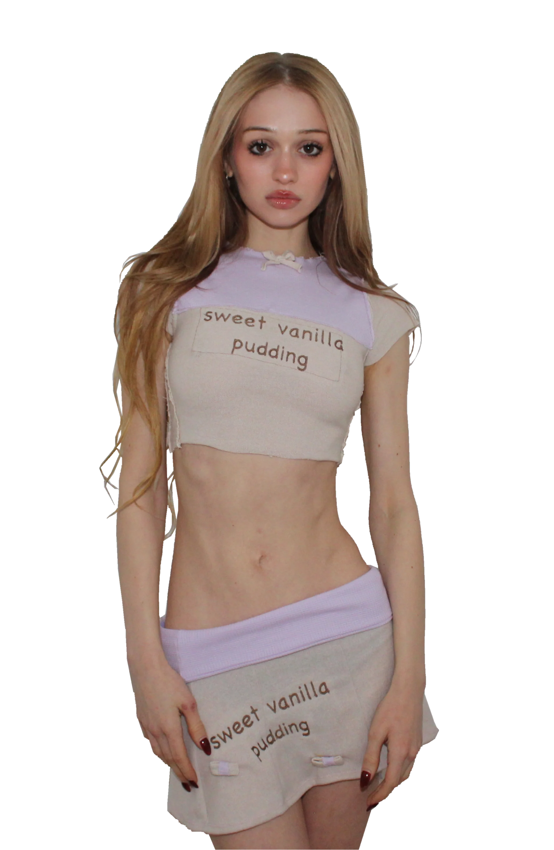 sweet vanilla pudding ⋆. 𐙚 ̊. Mini Skirt