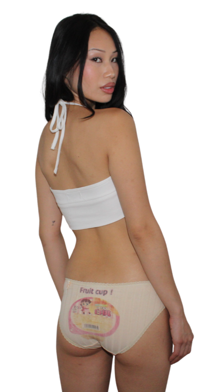 cake batter pink fruit cup underwear .