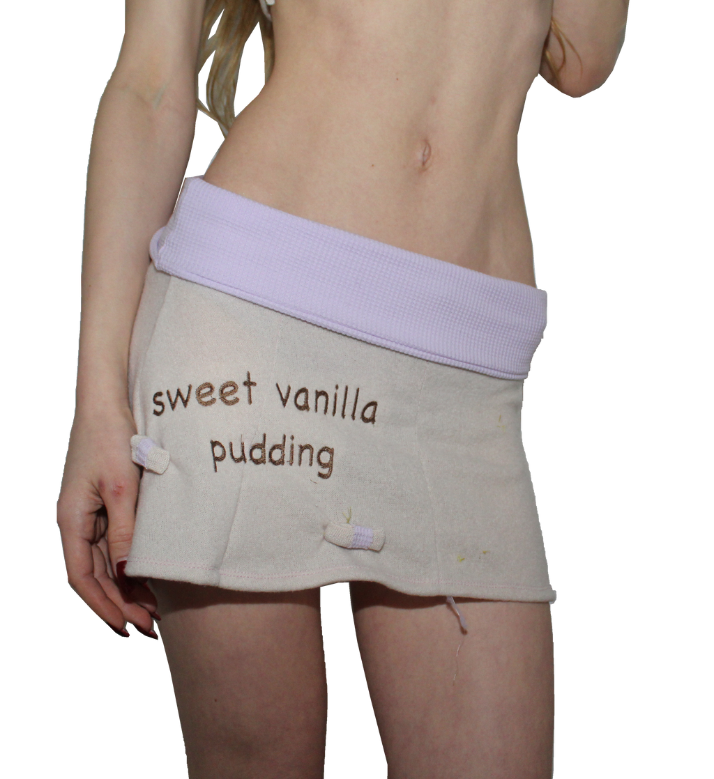 sweet vanilla pudding ⋆. 𐙚 ̊. Mini Skirt