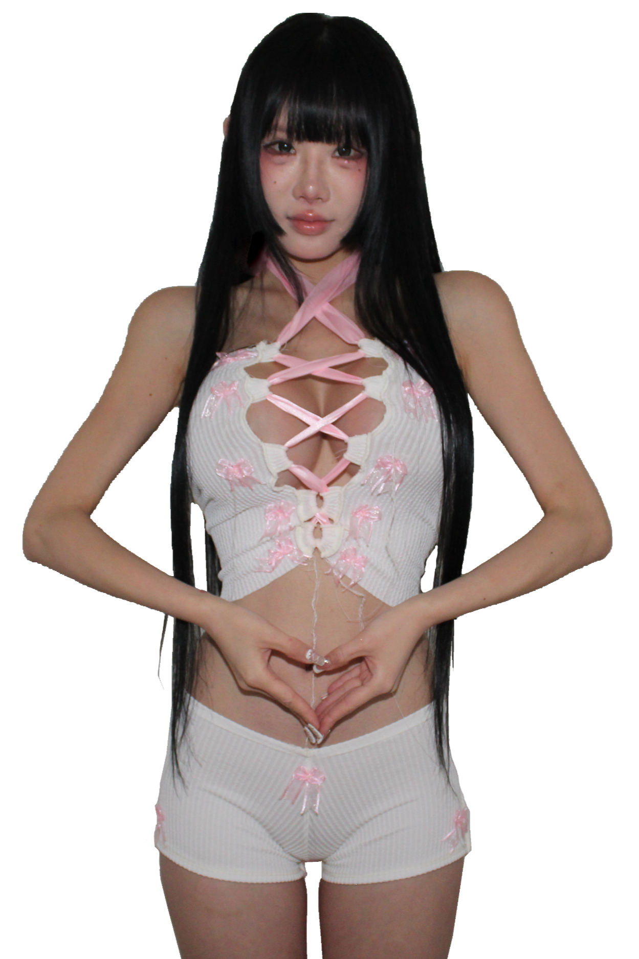 ‧₊˚🖇️🎀✩ ₊˚🎧⊹♡ pink gelatin butt shorts ‧₊˚🖇️✩ ₊˚🎧⊹♡ 🐬